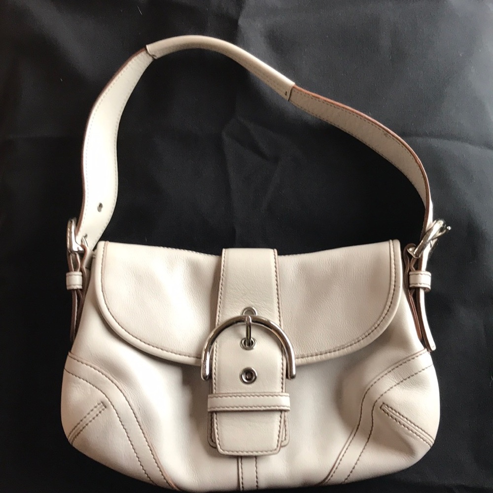 Coach SOHO  #9247 Off White Leather  - like new